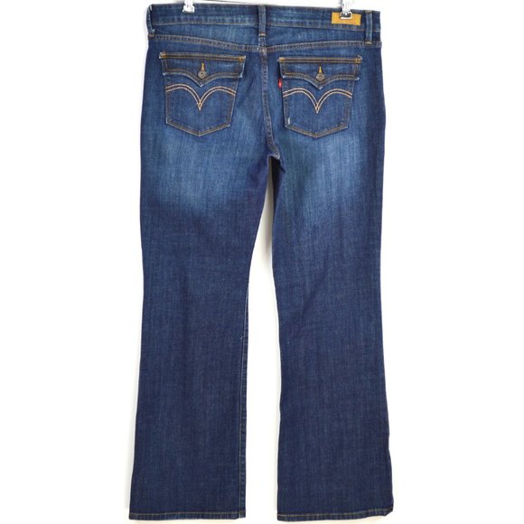 Levi's 545 Jeans 14 Low Boot Dark Denim - Picture 3 of 6